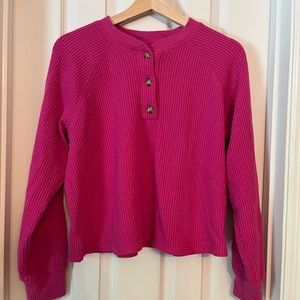 Old Navy thermal long sleeve button up